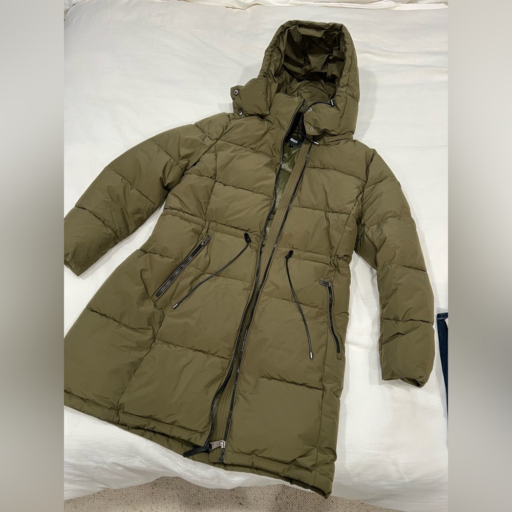 DKNY Forest Green Coat
